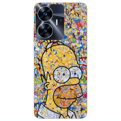 Realme Note 50 Simpsons Transparent Silicone TPU Θήκη