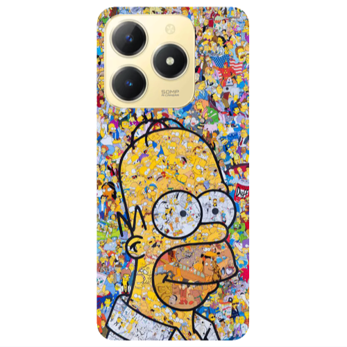 Realme C61 Simpsons Transparent Silicone TPU Θήκη