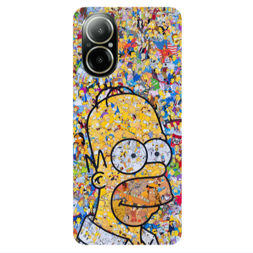 Realme C67 Simpsons Transparent Silicone TPU Θήκη