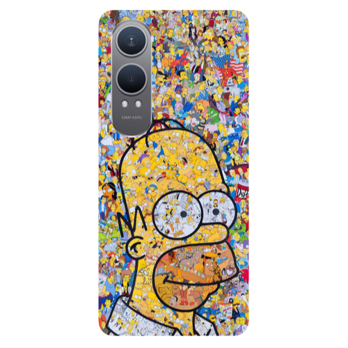 Oneplus Nord Ce 4 lite Simpsons Transparent Silicone TPU Θήκη