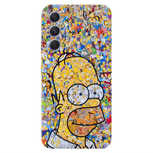 Samsung A56 Simpsons Transparent Silicone TPU Θήκη
