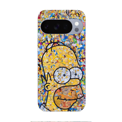 Google Pixel 10 Pro XL Simpsons Transparent Silicone TPU Θήκη