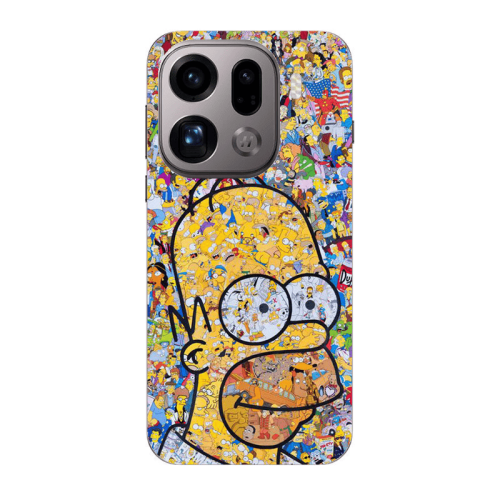 Oppo Find X9 Pro Simpsons Transparent Silicone TPU Θήκη