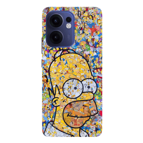 Oppo Reno13 FS Simpsons Transparent Silicone TPU Θήκη