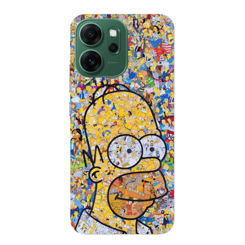 Oppo 14 F Simpsons Transparent Silicone TPU Θήκη