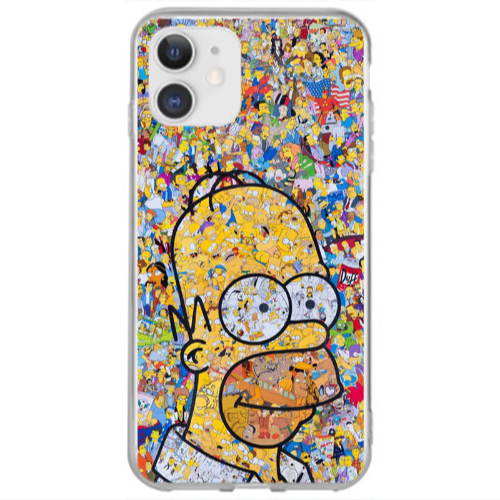 Apple iPhone 12 Simpsons Transparent Silicone TPU Θήκη