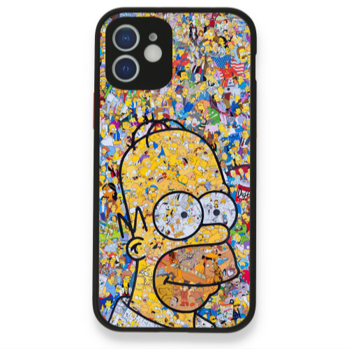 Apple iPhone 12 Simpsons Black Glossy Θήκη