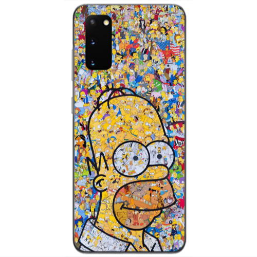 Samsung S20 Simpsons Transparent Silicone TPU Θήκη