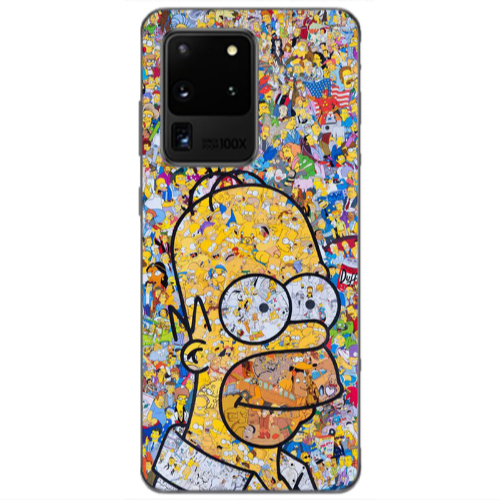 Samsung S20 Ultra Simpsons Transparent Silicone TPU Θήκη