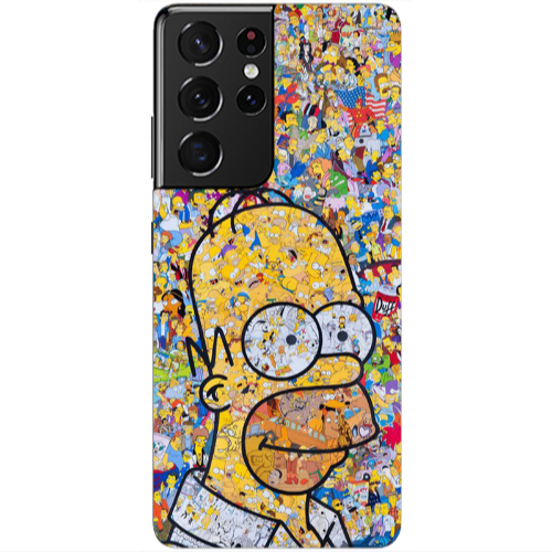 Samsung S21 Ultra Simpsons Transparent Silicone TPU Θήκη