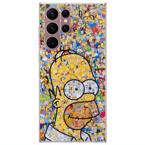 Samsung S22 Ultra Simpsons Transparent Silicone TPU Θήκη