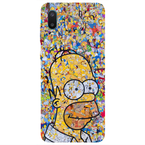 Samsung A02 Simpsons Transparent Silicone TPU Θήκη