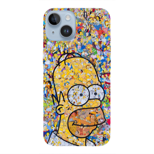 Apple iPhone 14  Simpsons Transparent Silicone TPU Θήκη