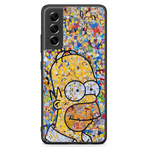 Samsung S21 FE Simpsons Black Glossy Θήκη