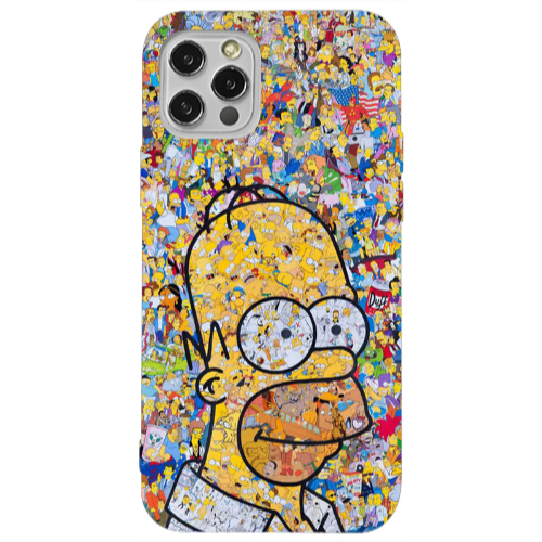 Apple iPhone 12 Pro Simpsons Transparent Silicone TPU Θήκη
