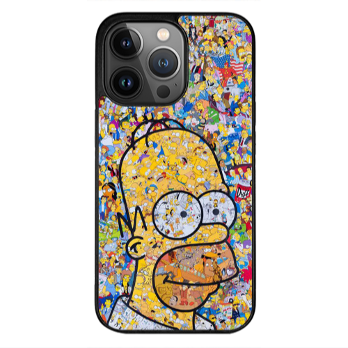 Apple iPhone 12 Pro Max Simpsons Black Glossy Θήκη