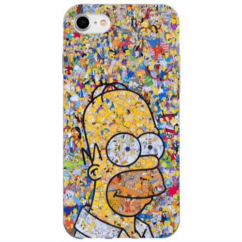 Apple iPhone 7 Simpsons Transparent Silicone TPU Θήκη