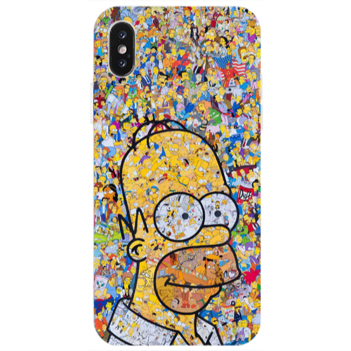 Apple iPhone Xs Simpsons Transparent Silicone TPU Θήκη