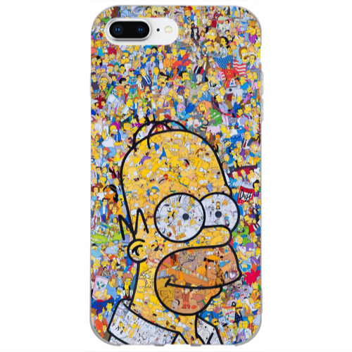 Apple iPhone 7 Plus Simpsons Transparent Silicone TPU Θήκη