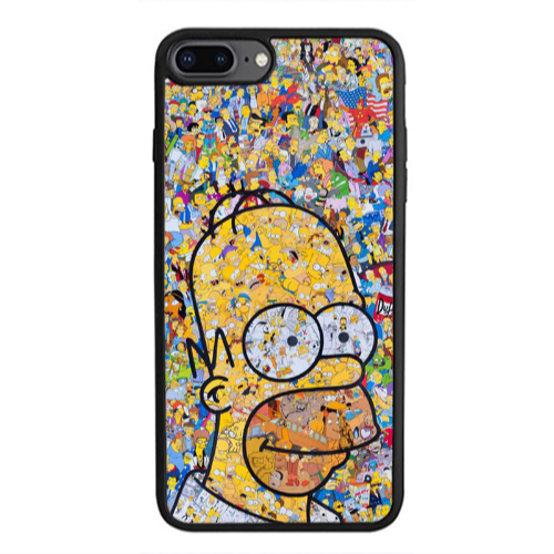 Apple iPhone 7 Plus Simpsons Black Glossy Θήκη