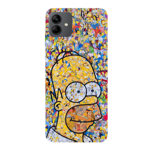 Samsung A04 Simpsons Transparent Silicone TPU Θήκη