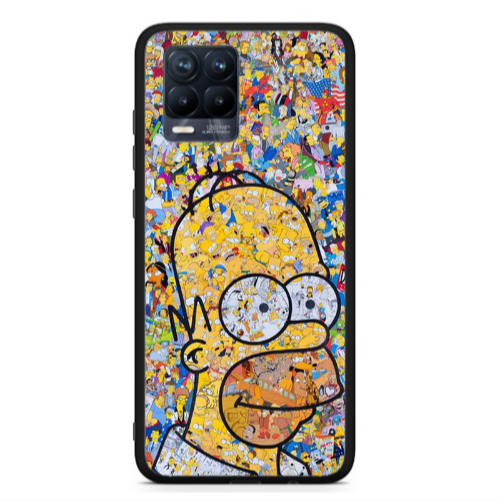 Realme 8  Simpsons Black Glossy Θήκη
