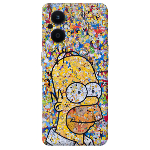 Oppo Reno 7 Lite Simpsons Transparent Silicone TPU Θήκη