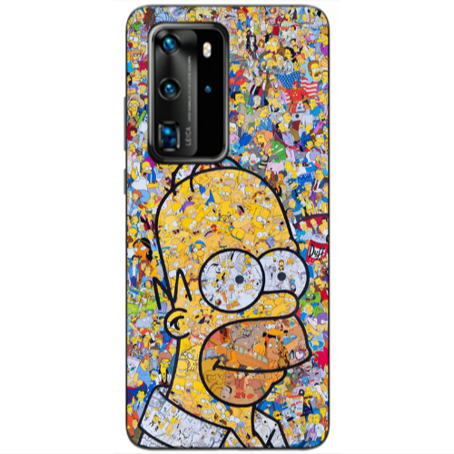 Huawei P40 Pro Simpsons Transparent Silicone TPU Θήκη