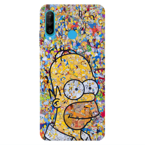 Huawei P30 Lite Simpsons Transparent Silicone TPU Θήκη