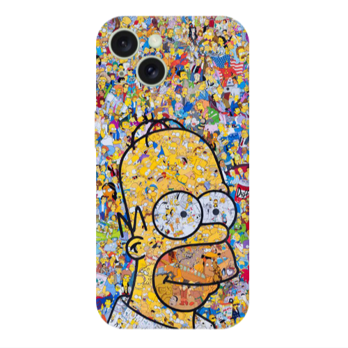 Apple iPhone 15 Plus Simpsons Transparent Silicone TPU Θήκη