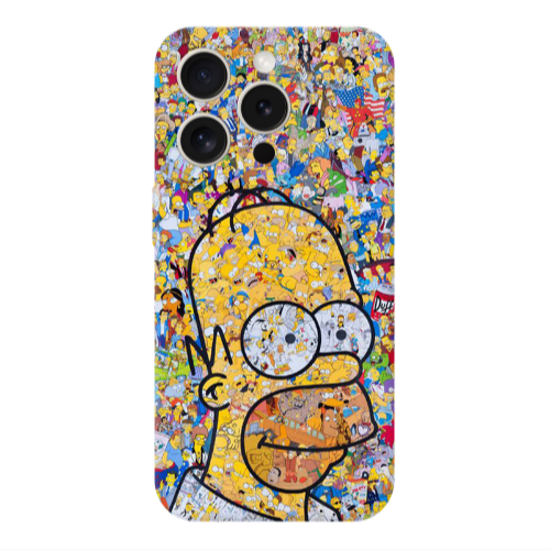 Apple iPhone 15 Pro Max Simpsons Transparent Silicone TPU Θήκη