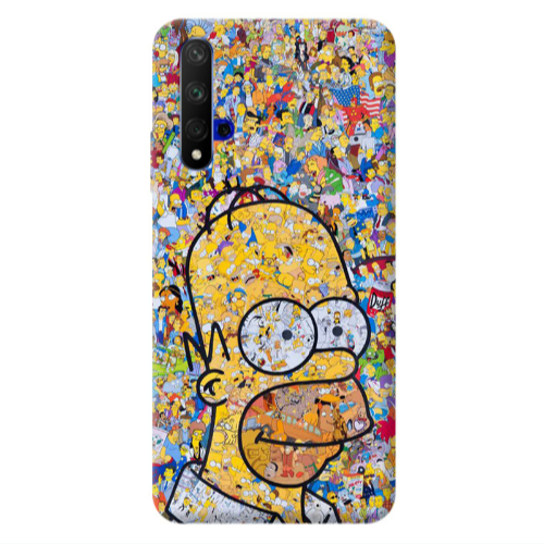 Huawei Nova 5 T Simpsons Transparent Silicone TPU Θήκη