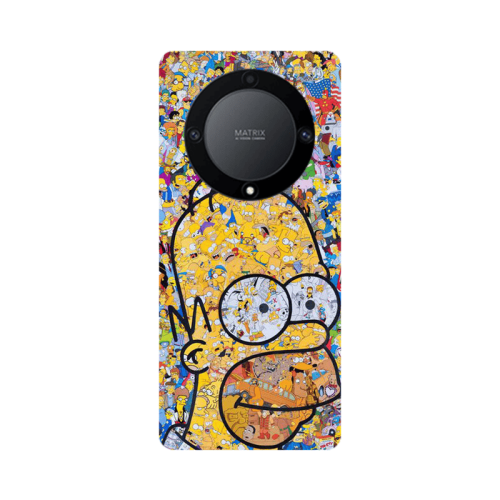 Honor Magic5 Lite 5G Simpsons Transparent Silicone TPU Θήκη