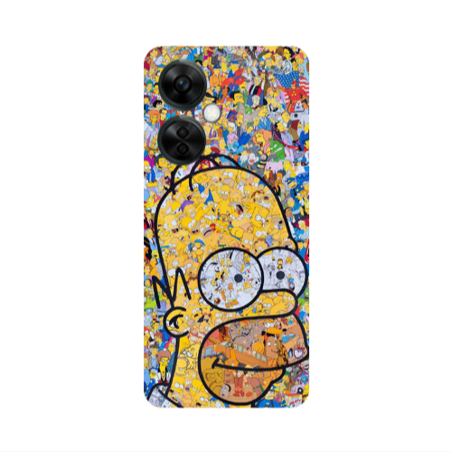 Oneplus Nord CE 3 Lite 5G Simpsons Transparent Silicone TPU Θήκη