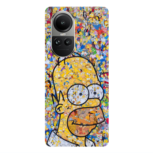 Oppo Reno10 5G Simpsons Transparent Silicone TPU Θήκη