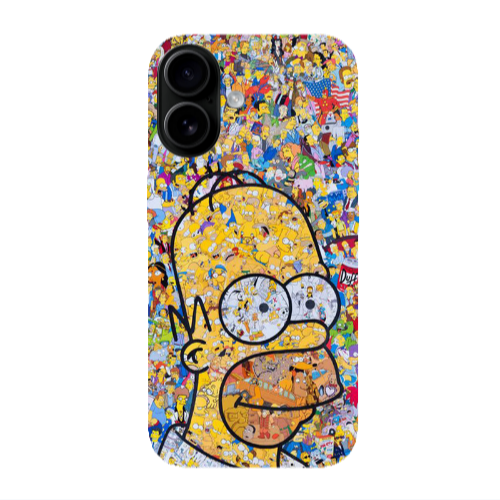 Apple Iphone 16 Simpsons Transparent Silicone TPU Θήκη