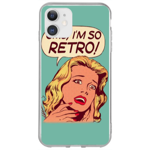 Apple iPhone 12 Im so retro Transparent Silicone TPU Θήκη