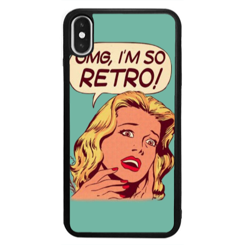Apple iPhone X Im so retro Black Glossy Θήκη