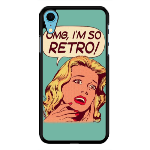 Apple iPhone Xr Im so retro Black Glossy Θήκη