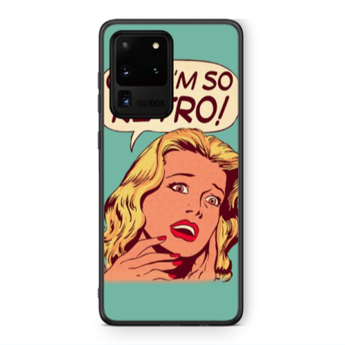 Samsung S20 Ultra Im so retro Black Glossy Θήκη