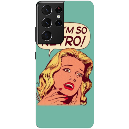 Samsung S21 Ultra Im so retro Transparent Silicone TPU Θήκη