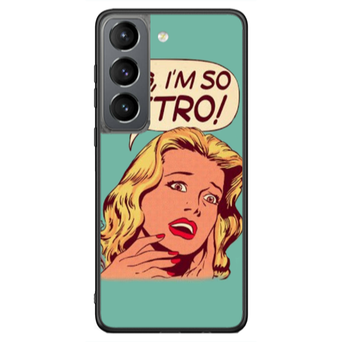 Samsung S21 Ultra Im so retro Black Glossy Θήκη