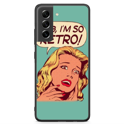 Samsung S21 FE Im so retro Black Glossy Θήκη
