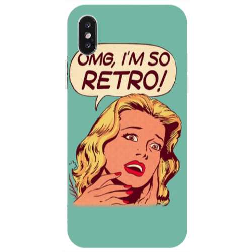 Apple iPhone Xs Max Im so retro Transparent Silicone TPU Θήκη