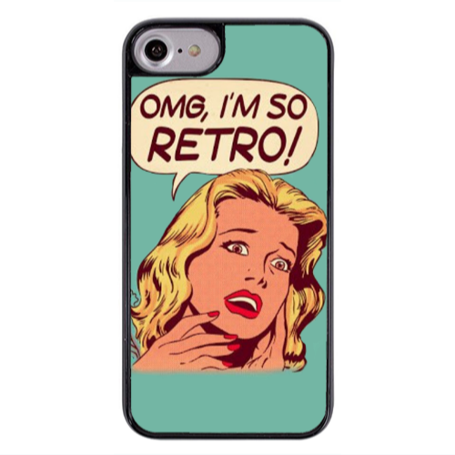 Apple iPhone 7 Im so retro Black Glossy Θήκη