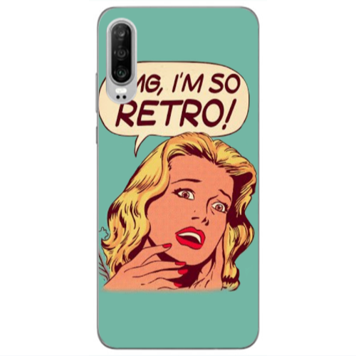 Huawei P30 Im so retro Transparent Silicone TPU Θήκη