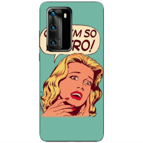 Huawei P40 Im so retro Transparent Silicone TPU Θήκη