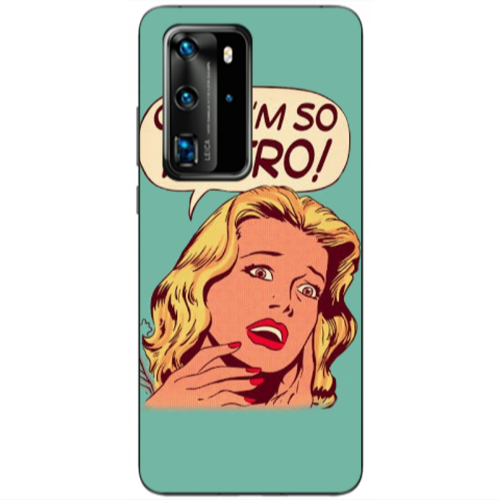 Huawei P40 Pro Im so retro Transparent Silicone TPU Θήκη