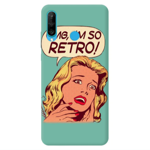 Huawei P30 Lite Im so retro Transparent Silicone TPU Θήκη