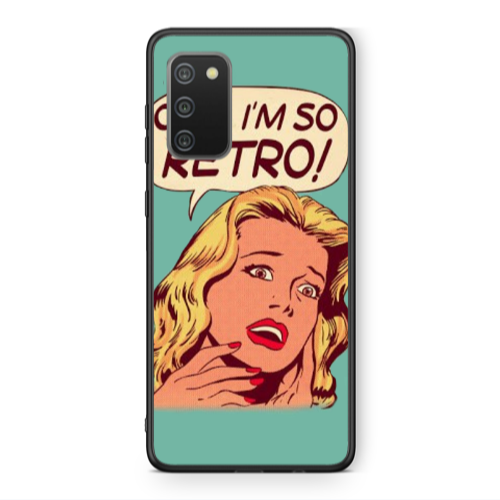 Samsung A02s Im so retro Black Glossy Θήκη